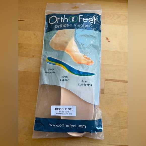 Orthofeet Other - Orthofeet Orthotic Insoles Men 11/11.5 Biosoft Gel Arch Support Shock Absorption